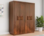 Kayden 4 Door Multi Utility Wardrobe With Lock