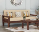 Kuber 3 Seater Wooden Sofa