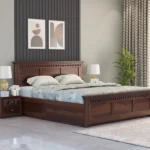 Gadwal Sheesham Wood King/Queen Size Bed with Storage