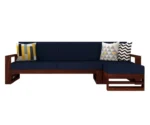 L-Shape Right Aligned Wooden Sofa - Image 3