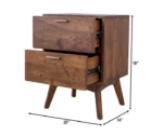 Larry Wooden Bedside Table - Image 4
