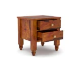 Lilith Wooden Bedside Table - Image 3