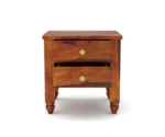 Lilith Wooden Bedside Table - Image 4