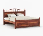 Lotus Sheesham Wood king/Queen Size Bed Without Storage - Image 4