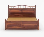 Lotus Sheesham Wood king/Queen Size Bed Without Storage - Image 6