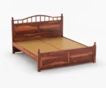 Lotus Sheesham Wood king/Queen Size Bed Without Storage - Image 7