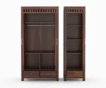 Melody 3 Door Solid Sheesham Wood Wardrobe - Image 3