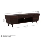 Melvina Sheesham Wood Tv Unit with Cupboards Drawers and Shelve Storage - Image 6