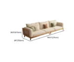 Modish Scratch-shielded Beige Solid Color Sofa - Image 2