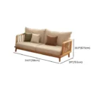 Modish Scratch-shielded Beige Solid Color Sofa - Image 3