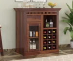 Nelson Solid Sheesham Wood Bar Cabinet