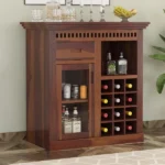 Nelson Solid Sheesham Wood Bar Cabinet