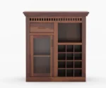 Nelson Solid Sheesham Wood Bar Cabinet - Image 2