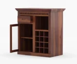 Nelson Solid Sheesham Wood Bar Cabinet - Image 5