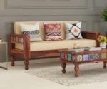 Neo 3 Seater Wooden Sofa