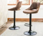 Newville Swivel Adjustable Height Bar Stool - Image 5
