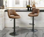Newville Swivel Adjustable Height Bar Stool - Image 8