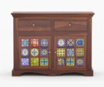 Parnell Sheesham Wood Cabinet and Sideboard - Image 2