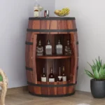 Peyton Solid Sheesham Wood Bar Cabinet