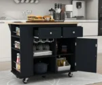 Raegina Kitchen Storage Island with Wine Rack Kitchen