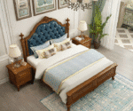 Regal  Elegance King  Classic  Wooden Bed - Image 5
