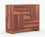 Remy Sheesham Wood Chest of Drawer - Image 4
