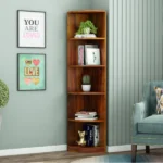 Rop Wooden Corner Bookshelf