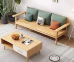 Royal Ash wood Sofa Set with Cushions - Image 5