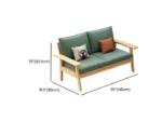 Royal Ash wood Sofa Set with Cushions - Image 6