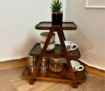 Saira 3 Tier Solid Wood Kitchen Rack
