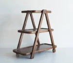 Saira 3 Tier Solid Wood Kitchen Rack - Image 9
