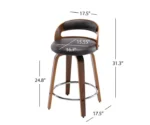Sampson Swivel  Height Bar Stool - Image 11
