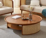 Selena Solid Sheesham  wood Cane Coffee Table - Image 5