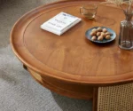 Selena Solid Sheesham  wood Cane Coffee Table - Image 6