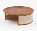 Selena Solid Sheesham  wood Cane Coffee Table - Image 9