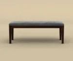 Sheesham Wood Bench With Cushion - Image 2