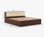 Sheesham Wood King/Queen Size Bed With Storage - Image 8