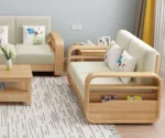 Sofa Set Wooden Sofa Design Premium Pine Wood Sofa Set For Living Room - Image 7