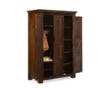 Solid Wood Kuber Wardrobe 3 Door - Image 5