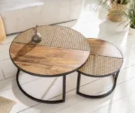 Stella Round Wooden Nesting Coffee Table