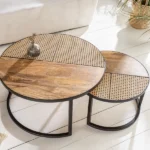 Stella Round Wooden Nesting Coffee Table