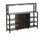 Style Wine Bar Cabinet with Ample Storage and Versatile - Image 3