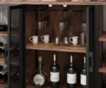 Style Wine Bar Cabinet with Ample Storage and Versatile - Image 6