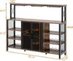 Style Wine Bar Cabinet with Ample Storage and Versatile - Image 8