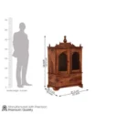 Swastika Sheesham Wood Home Temple - Image 8