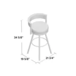 Traci Swivel Bar Stool 2 Set - Image 5