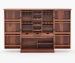 Urban large Solid Sheesham Wood Bar Cabinet - Image 2