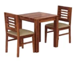 Urban 2 Seater Sheesham Wood Dining Set - Image 2