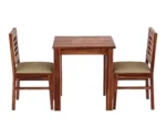 Urban 2 Seater Sheesham Wood Dining Set - Image 4