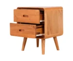 Veera Wooden Bedside Table - Image 2